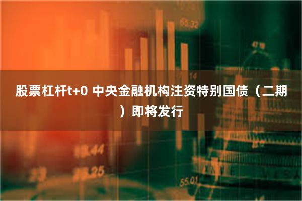 股票杠杆t+0 中央金融机构注资特别国债（二期）即将发行